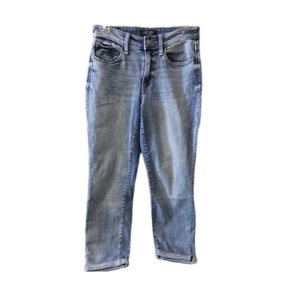 Judy Blue Women's Skinny Jeans Light Wash Stretch Mid Rise Size (Measure 13x26)‎